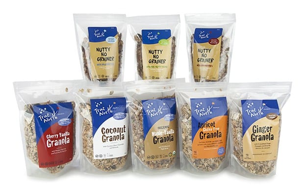 Group of gluten-free granolas