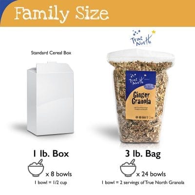 ginger granola family size bag, front