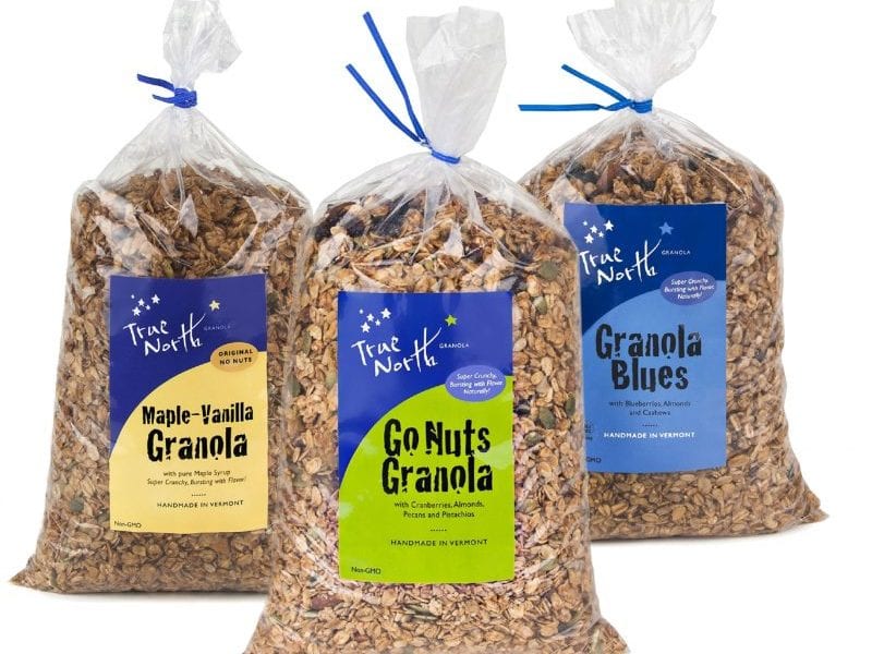 Bags of bulk granola