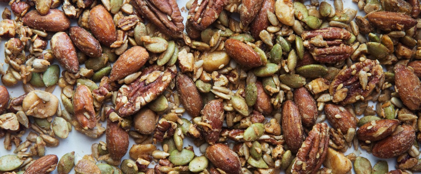 The nuts, including pecans, that are in our Nutty No Grainers. 